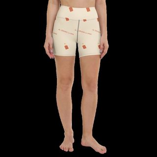 Al Drama Llama Candles Yoga Shorts White