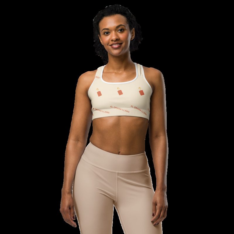 Al Drama Llama Candles Sports Bra