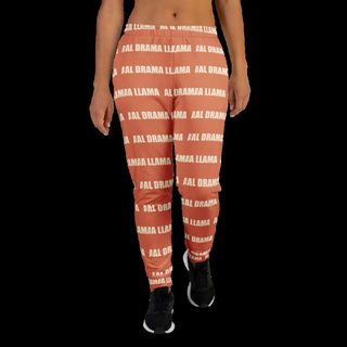 Al Drama Llama Wordmark Joggers White
