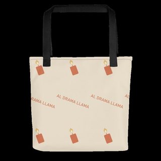 Al Drama Llama Candles Tote Bag Black