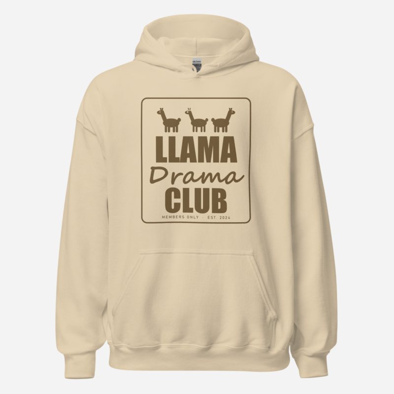 Al Drama Llama Llama Drama Club Drama Hoodie