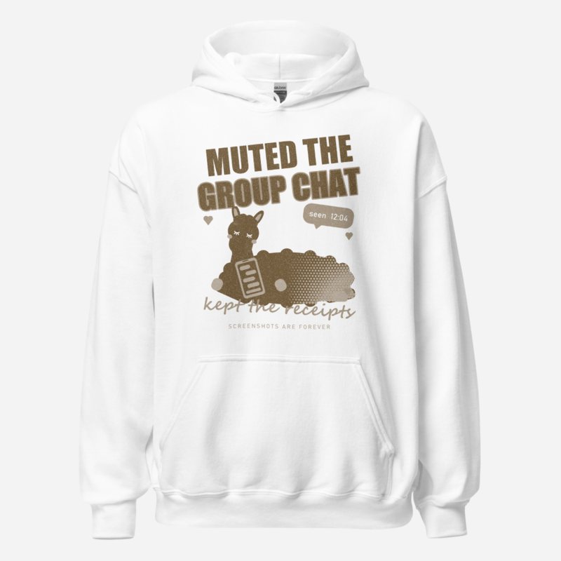 Al Drama Llama Muted The Group Chat Llama Dept. Hoodie