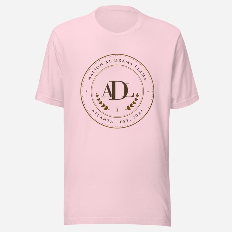 Al Drama Llama Maison Medallion Tee in Soft Pink