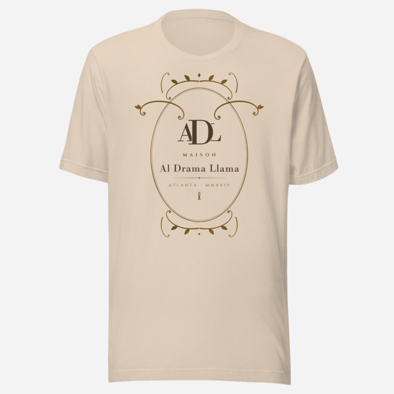 Al Drama Llama Maison Baroque Cartouche Tee Soft Cream