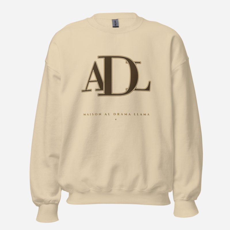Al Drama Llama Maison Embroidered Monogram Sweatshirt