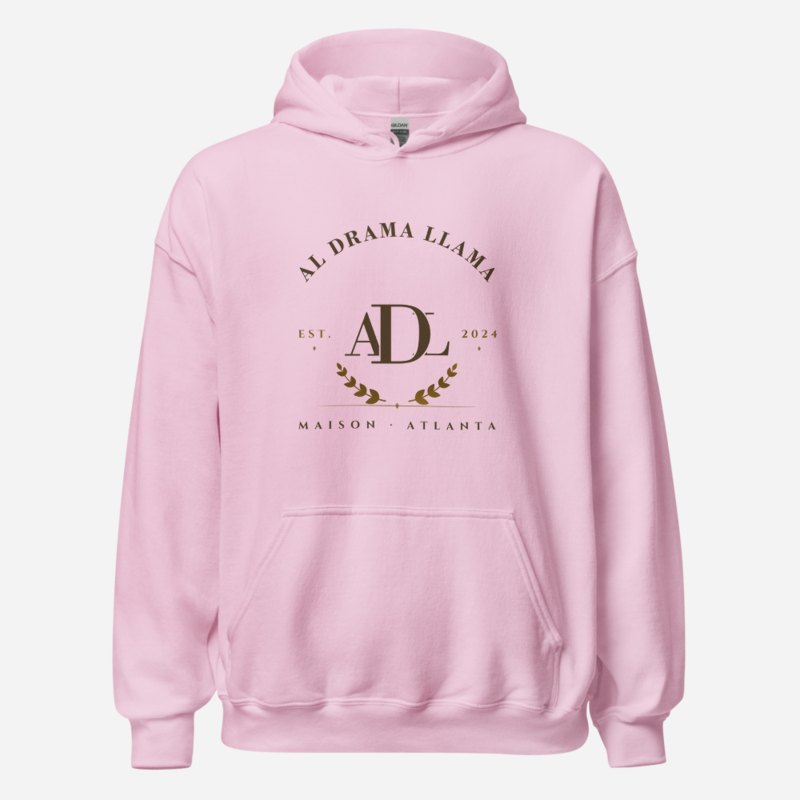 Al Drama Llama Maison Heritage Arch Hoodie Light Pink