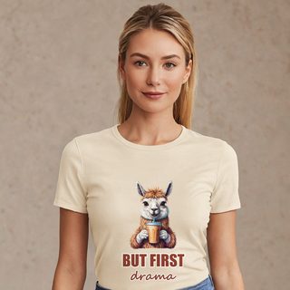 Al Drama Llama But First Drama Coffee Tee AI model