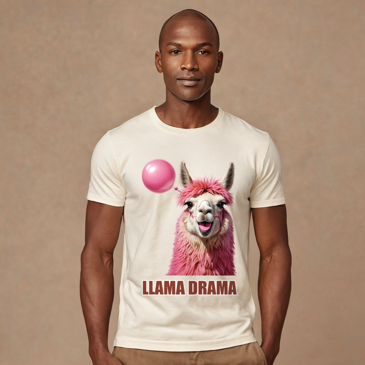 Al Drama Llama Llama Drama Bubblegum Tee