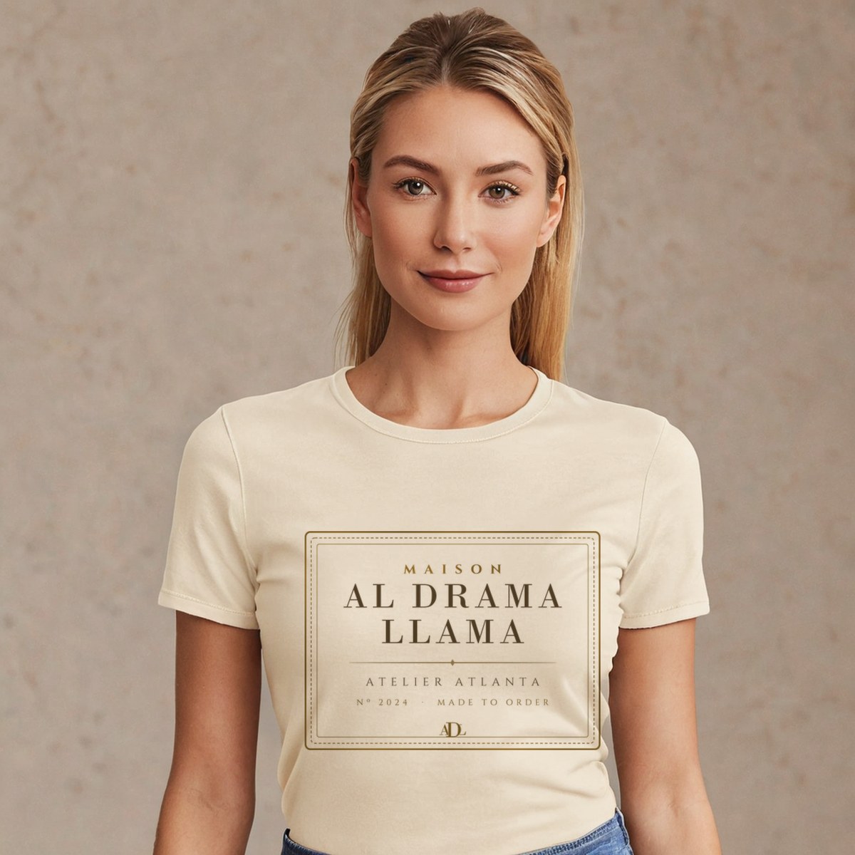 Al Drama Llama Maison Atelier Label Tee